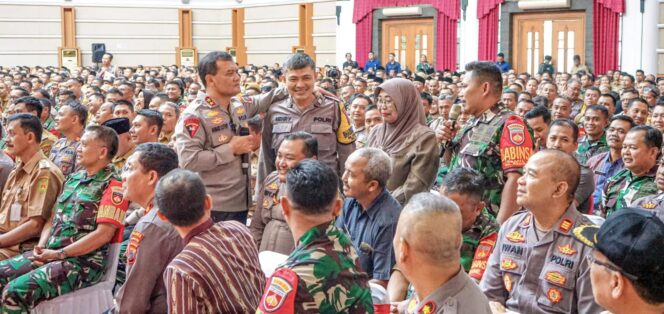 
					Penguatan Sinergitas Tiga Pilar dalam Menjaga Harkamtibmas di Wilayah Menjelang Ops Mantap Praja