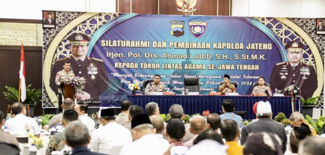 
					Kapolda Jawa Tengah Gelar Silaturahmi dan Pembinaan Bersama Tokoh Lintas Agama