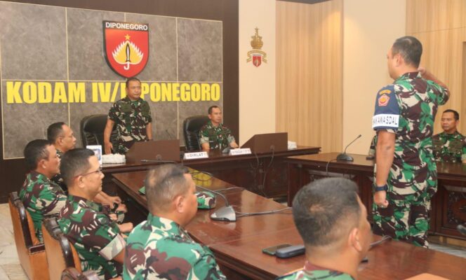 
					Latihan Kesiapsiagaan Operasional Kodam IV/Diponegoro TA 2024 Resmi Dimulai