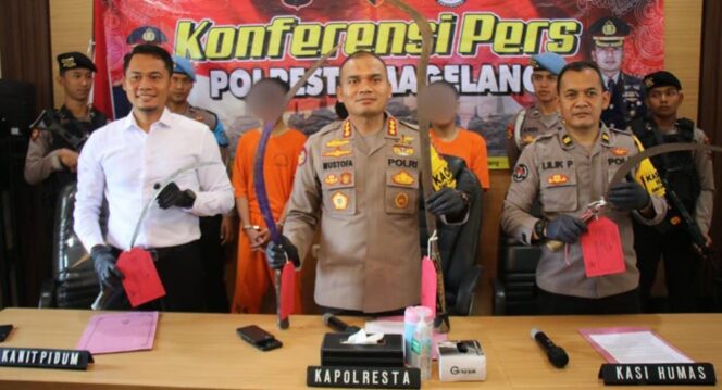
					Salahgunakan Sajam, 4 Remaja Diamankan Polresta Magelang