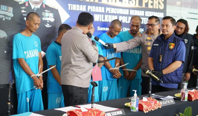 
					Polda Jateng Tangkap Lima Pelaku Pencurian Kayu yang Lumpuhkan Dua Penjaga Perhutani di Pati