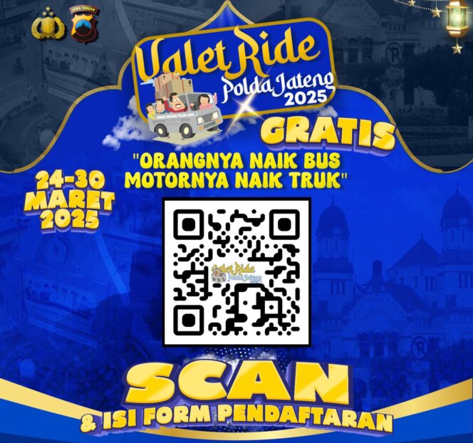 
					Polda Jateng Luncurkan Valet Ride: Mudik Gratis untuk Pengguna Sepeda Motor