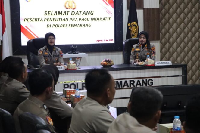 
					Polres Semarang Sambut Tim Peneliti Pra Pagu Indikatif dan Data Belanja Modal dari Polda Jateng