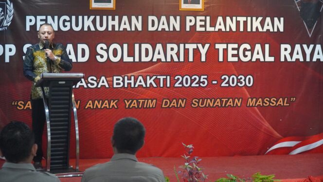 
					Wali kota Hadiri Acara Pengukuhan dan Pelantikan DPP Squad Solidarity Tegal Raya Masa Bhakti 2025-2030