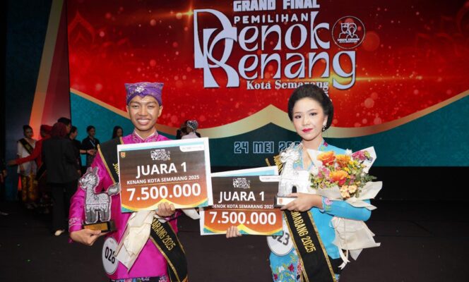 
					Sevaldo dan Mutia Dinobatkan Sebagai Denok Kenang 2025, Diharapkan Aktif Promosikan Kota Semarang