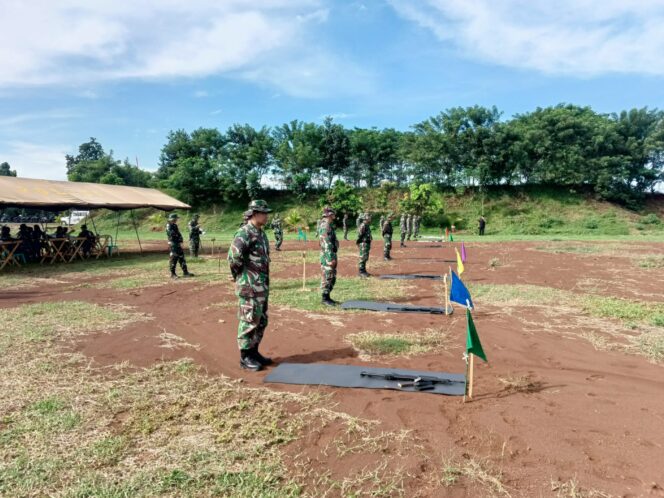 
					Asah Kemampuan Dasar, Kodim 0736/Batang Gelar Latihan Menembak Senjata Laras Panjang