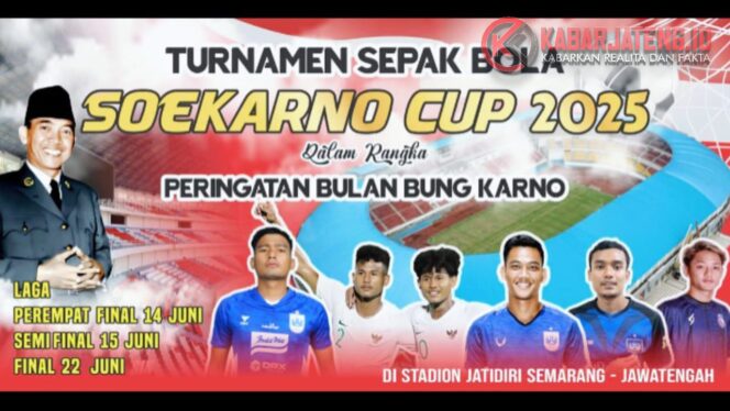 
					PDI Perjuangan Jateng Gelar Soekarno Cup 2025, Libatkan 36 Tim dari Seluruh Daerah