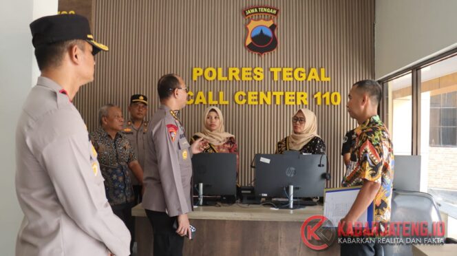 
					Polda Jateng Lakukan Supervisi Layanan Call Center 110 di Polres Tegal