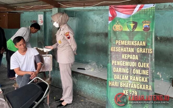 
					Peduli Kesehatan Driver Ojol, Polres Semarang Gelar Pemeriksaan Gratis dalam Rangka HUT Bhayangkara ke-79