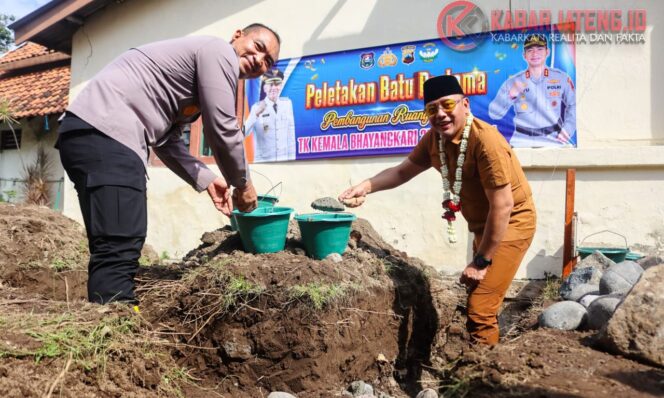 
					Wali Kota dan Kapolres Tegal Kota Resmikan Dimulainya Pembangunan Gedung Baru TK Kemala Bhayangkari 25