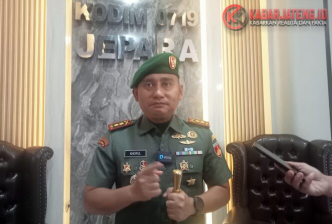 
					Komandan Kodim 0719/Jepara, Letkol Arm Khoirul Cahyadi, S.E.,