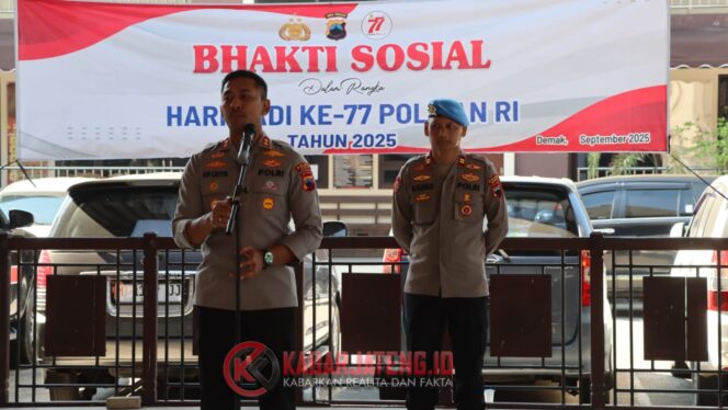 
					Kapolres Demak Apresiasi Polwan di HUT ke-77, Gelar Bansos untuk Driver Ojol