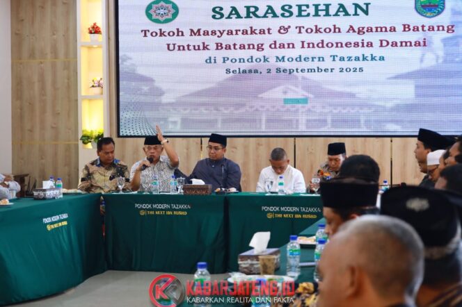 
					Sarasehan Tazakka: Tokoh Lintas Elemen Sepakat Jaga Kondusifitas dan Kedamaian Batang