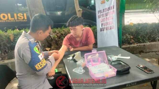 
					Sidokkes Polres Boyolali Sediakan Layanan Kesehatan Gratis untuk Pengemudi Ojol