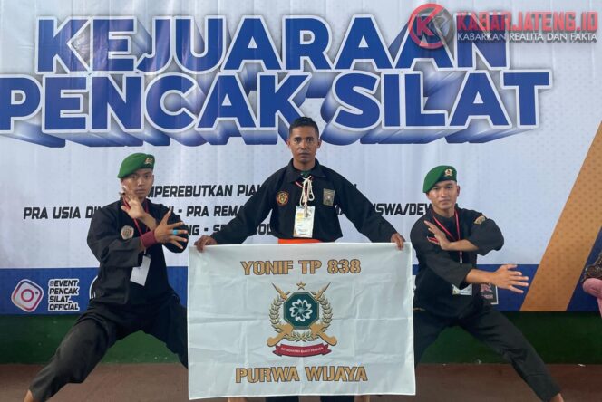 
					Prajurit Yonif TP 838/Purwa Wijaya Raih Prestasi di Kejuaraan Pencak Silat Nasional