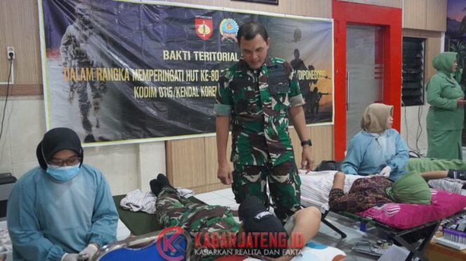 
					Kodim 0715/Kendal Gelar Donor Darah, Ratusan Kantong Terkumpul di HUT TNI ke-80