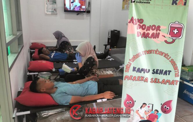 
					Rayakan HUT ke-80, KAI Daop 4 Semarang Gelar Donor Darah Serentak di Tiga Stasiun