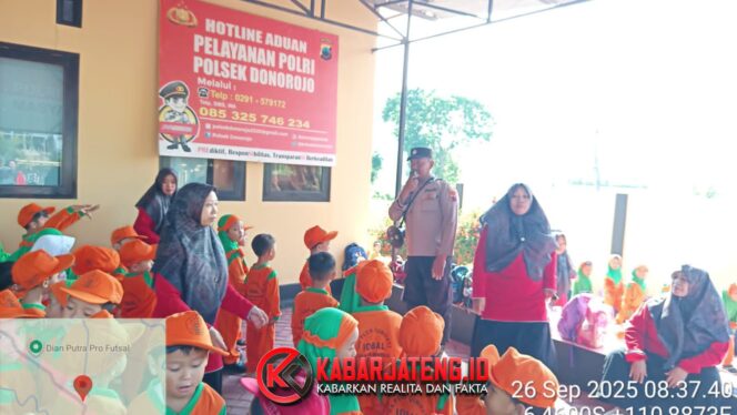 
					Anak RA Paud Iqbal Ceria Kunjungi Polsek Donorojo, Belajar Mengenal Tugas Polisi Sejak Dini