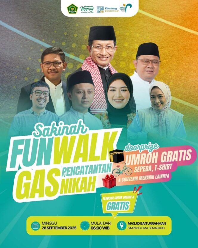 
					Menag RI Dijadwalkan Kampanyekan GAS Nikah Lewat Sakinah Funwalk di CFD Simpang Lima