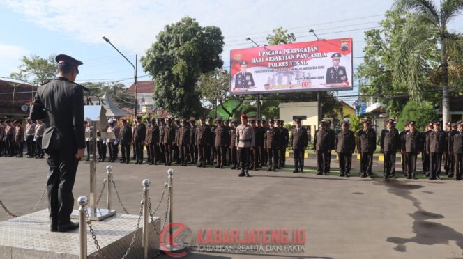 
					Polres Tegal Gelar Upacara Hari Kesaktian Pancasila dengan Khidmat