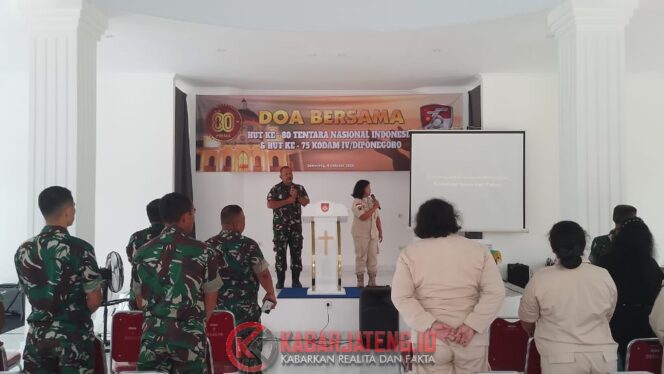 
					Kodam IV/Diponegoro Gelar Doa Bersama Lintas Agama Sambut HUT ke-80 TNI