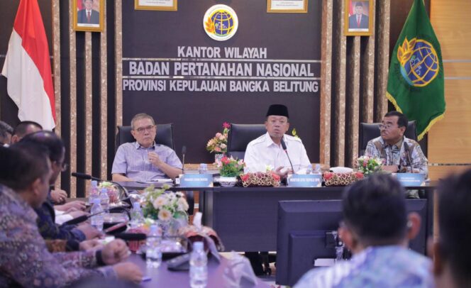 
					Menteri Nusron Tekankan Pentingnya Legalisasi Tanah Rakyat dalam Arahan ke Jajaran BPN Bangka Belitung