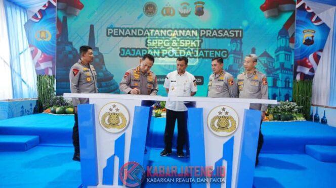 Kapolri Resmikan 35 SPKT Polres di Jajaran Polda Jateng untuk Tingkatkan Layanan Publik