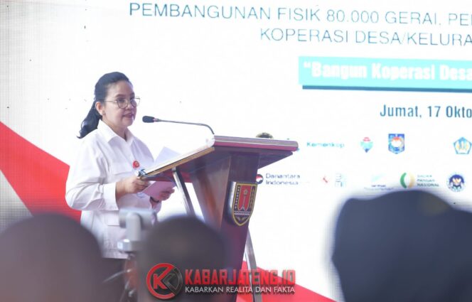 
					Agustina Wilujeng Resmikan Pembangunan Gudang Koperasi Merah Putih di Sampangan