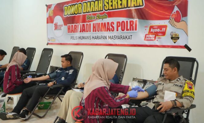 
					Polres Jepara Gelar Donor Darah Peringati HUT ke-74 Humas Polri