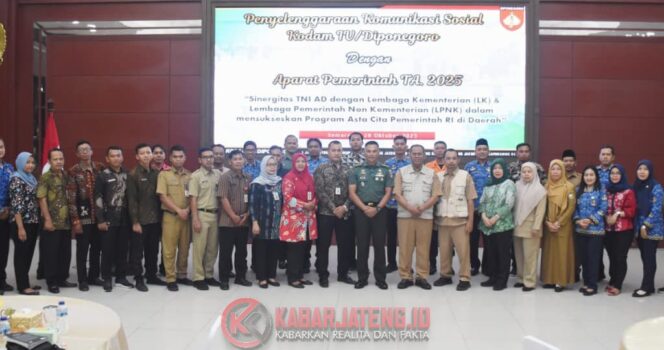 Kodam IV/Diponegoro Gelar Komsos dengan Aparat Pemerintah, Wujud Sinergi untuk Negeri