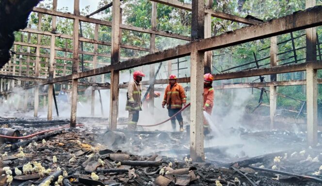 
					Kandang Ayam di Susukan Terbakar Diduga Akibat Korsleting Listrik