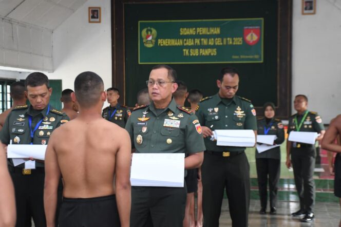 
					Pangdam IV/Diponegoro Pimpin Sidang Pemilihan Sub Panpus Caba PK TNI AD Gelombang II TA 2025