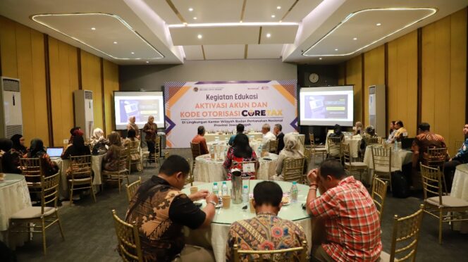 
					BPN Jateng dan KPP Pratama Semarang Timur Gelar Edukasi Aktivasi Coretax untuk Dukung Transformasi Digital Perpajakan