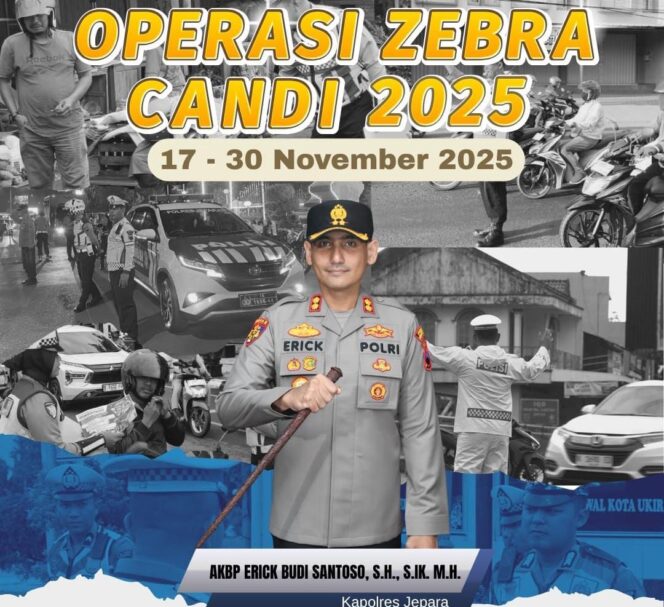 
					Polres Jepara Mulai Gelar Operasi Zebra Candi 2025 pada 17–30 November