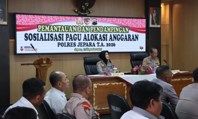 
					Polres Jepara Sosialisasikan Pagu Anggaran 2026, Alokasi Turun 1,1 Persen