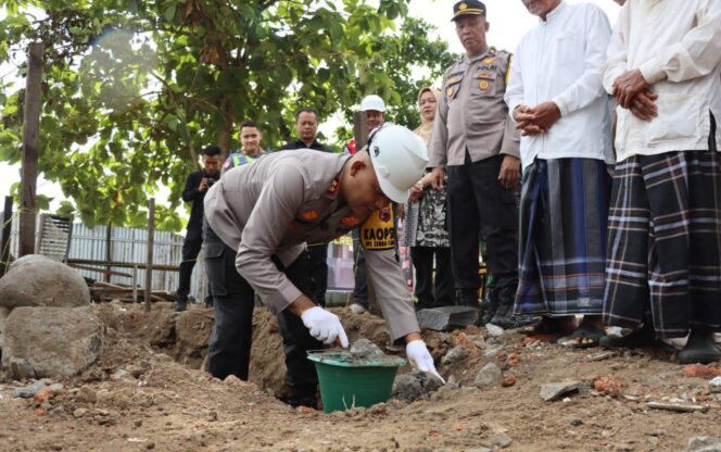 
					Kapolres Kendal Resmikan Dimulainya Pembangunan Mapolsek Kangkung