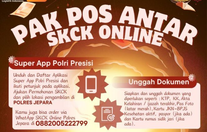 
					Cuma Bayar Rp10.000, SKCK di Jepara Kini Bisa Diantar Sampai Rumah