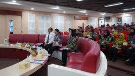 Wali kota Semarang, Agustina Wilujeng didampingi Pj Sekda dan Kepala DKK Kota Semarang saat mengikuti verifikasi dokumen pada penilaian kota sehat Swasti Saba pada Agustus lalu