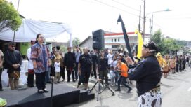 Wali Kota Semarang, Agustina Wilujeng saat pembukaan kolaborasi event destinasi wisata | foto: Humas Pemkot.