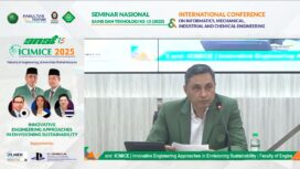 Rektor Unwahas Prof. Helmy Purwanto saat sesi pembukaan SNST-15 dan ICIMICE 2025 | dok Unwahas.