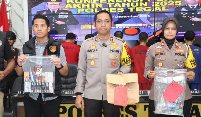 
					Polres Tegal Paparkan Capaian Kinerja Sepanjang 2025, Stabilitas Kamtibmas Terjaga dan Penegakan Hukum Meningkat