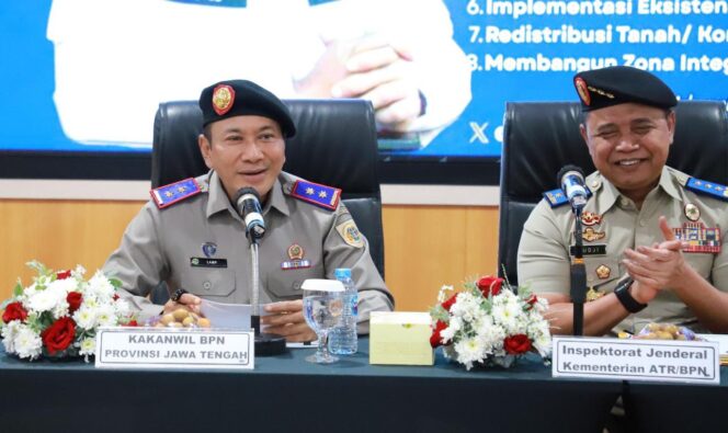 
					Perkuat Budaya Manajemen Risiko, Kanwil BPN Jateng Gelar Pembinaan dan Evaluasi Kinerja