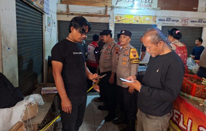 
					Polsek Tingkir dan Inafis Polres Salatiga Lakukan Olah TKP Penemuan Jenazah di Pasar Raya