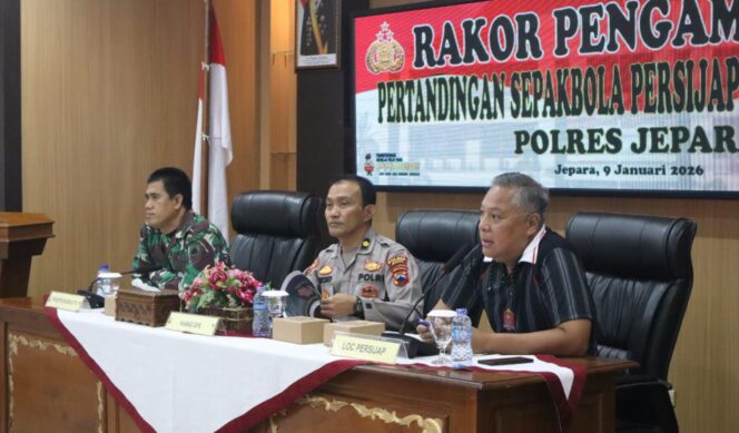 
					Polres Jepara Gelar Rakor Pengamanan Laga Persijap Jepara Kontra Dewa United