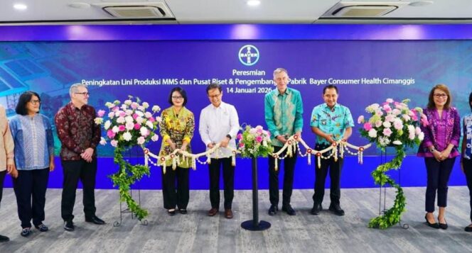 
					Peresmian Pengembangan Fasilitas Manufaktur dan Riset Bayer Indonesia di Depok, Rabu (14/1) | Dok. Kementerian Kesehatan