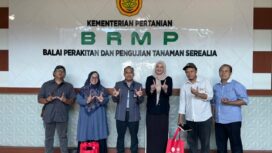 Rombongan Wakil Rektor III Unwahas di depan BRMP Sulawesi Selatan | dok Unwahas