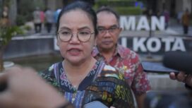 Wali Kota Semarang, Agustina Wilujeng didampingi Pj Sekda, Budi Prakosa saat memberikan keterangan kepada awak media | dok Humas Pemkot