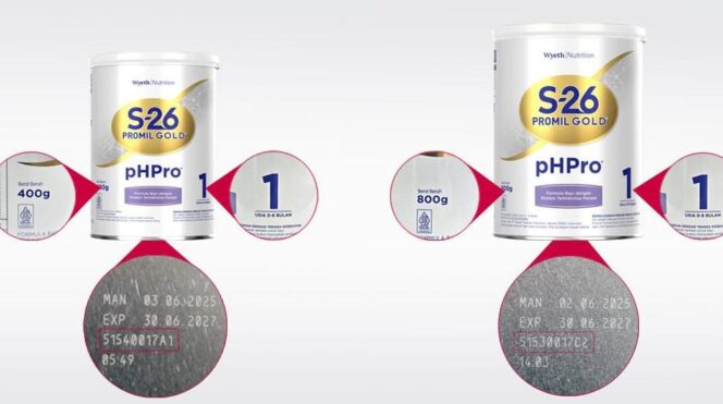 
					Wyeth S-26 Promil Gold pHPro 1, salah satu produk formula bayi dari Nestlé Indonesia | dok Nestlé Indonesia.