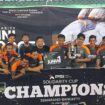 Ketua DPD PSI Kota Semarang bersama Tim  Zayn FC sebagai Juara 1 | foto: Wahyu Hamijaya