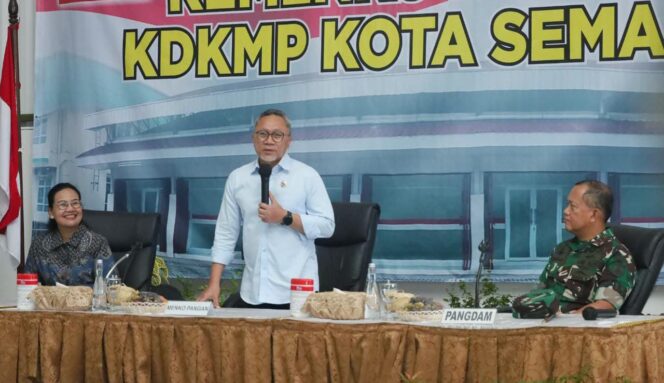 
					Dampingi Menko Pangan Zulkifli Hasan, Wali Kota Semarang Apresiasi Kesiapan KKMP Sampangan